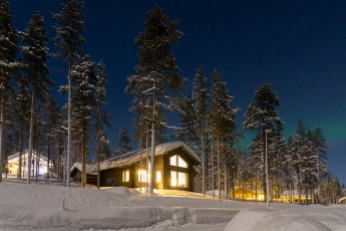 Äkäslompolo / Lappland; Tag 5, Polarlichter (Aurora borealis)
